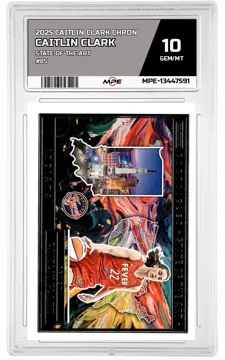 2025 CAITLIN CLARK CHRON STATE OF THE ART #85 CAITLIN CLARK MPE 10 GEM/MT — graded card up for auction