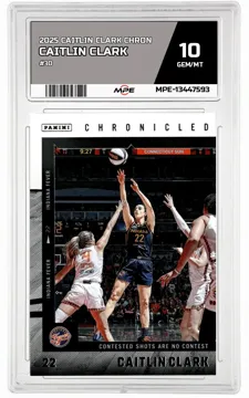 2025 CAITLIN CLARK CHRON #30 CAITLIN CLARK MPE 10 GEM/MT — graded card up for auction