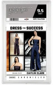 2025 CAITLIN CLARK CHRON DRESS FOR SUCCESS #66 CAITLIN CLARK MPE 9.5 MINT+ — graded card up for auction
