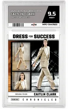 2025 CAITLIN CLARK CHRON DRESS FOR SUCCESS CAITLIN CLARK MPE 9.5 MINT+ — graded card up for auction