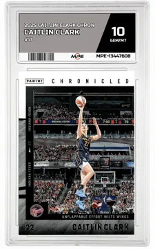 2025 CAITLIN CLARK CHRON #37 CAITLIN CLARK MPE 10 GEM/MT — graded card up for auction