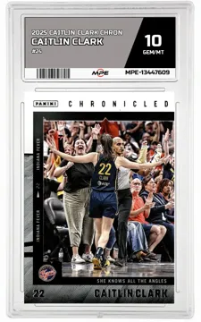 2025 CAITLIN CLARK CHRON #24 CAITLIN CLARK MPE 10 GEM/MT — graded card up for auction
