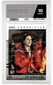 2025 CAITLIN CLARK CHRON #58 CAITLIN CLARK MPE 10 GEM/MT — graded card up for auction