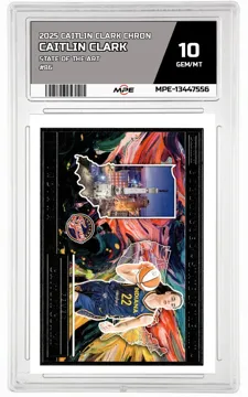 2025 CAITLIN CLARK CHRON STATE OF THE ART #86 CAITLIN CLARK MPE 10 GEM/MT — graded card up for auction