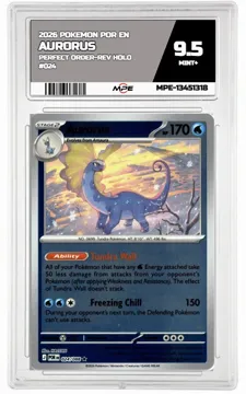 2026 POKEMON POR EN Perfect Order-REV HOLO #024 Aurorus MPE 9.5 MINT+ — graded card up for auction