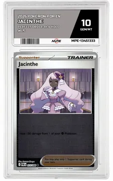 2026 POKEMON POR EN Perfect Order-REV HOLO #075 Jacinthe MPE 10 GEM/MT — graded card up for auction