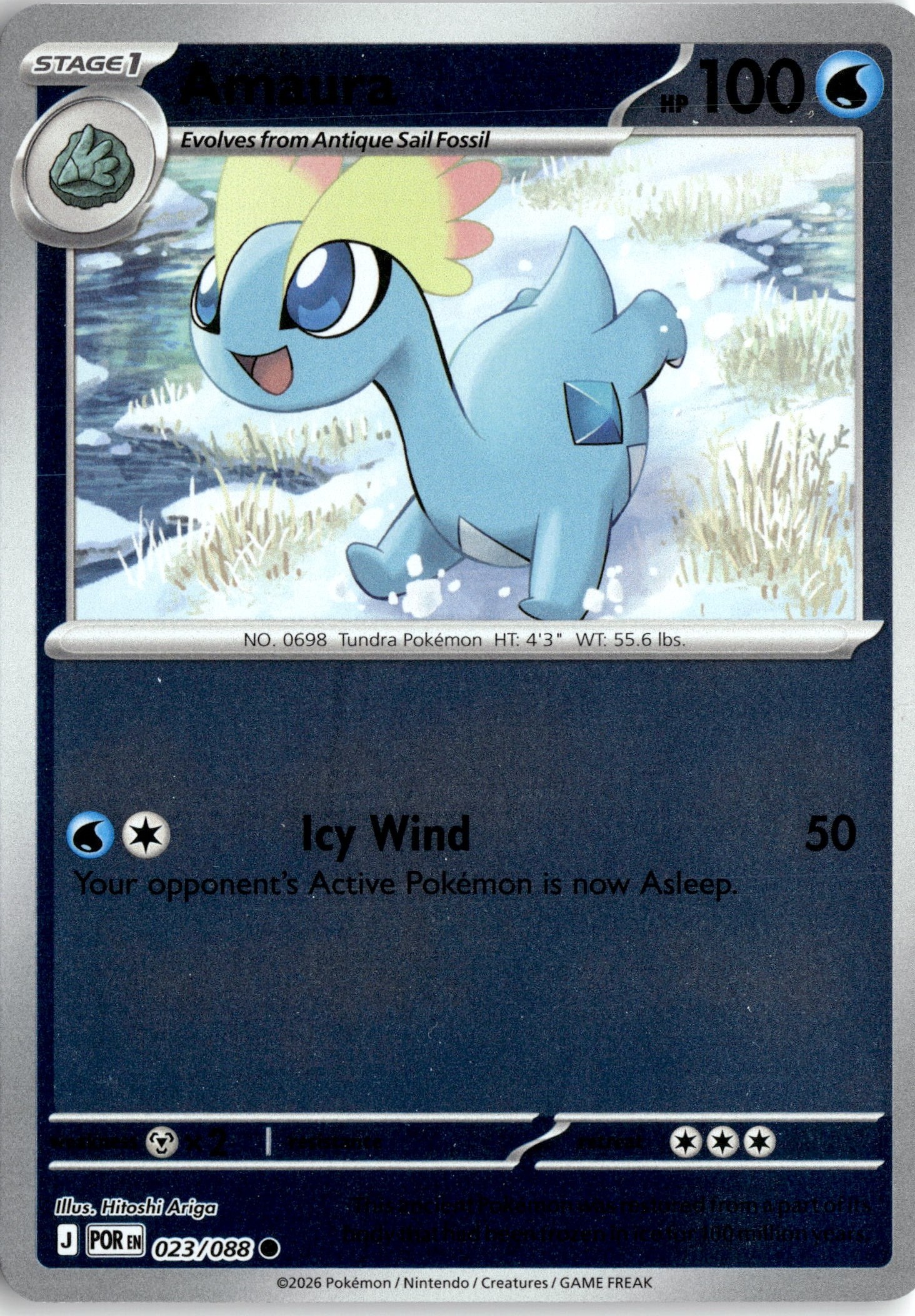 2026 Pokemon Por En Amaura graded slab
