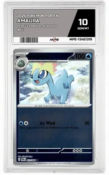 2026 POKEMON POR EN Perfect Order-REV HOLO #023 AMAURA MPE 10 GEM/MT — graded card up for auction
