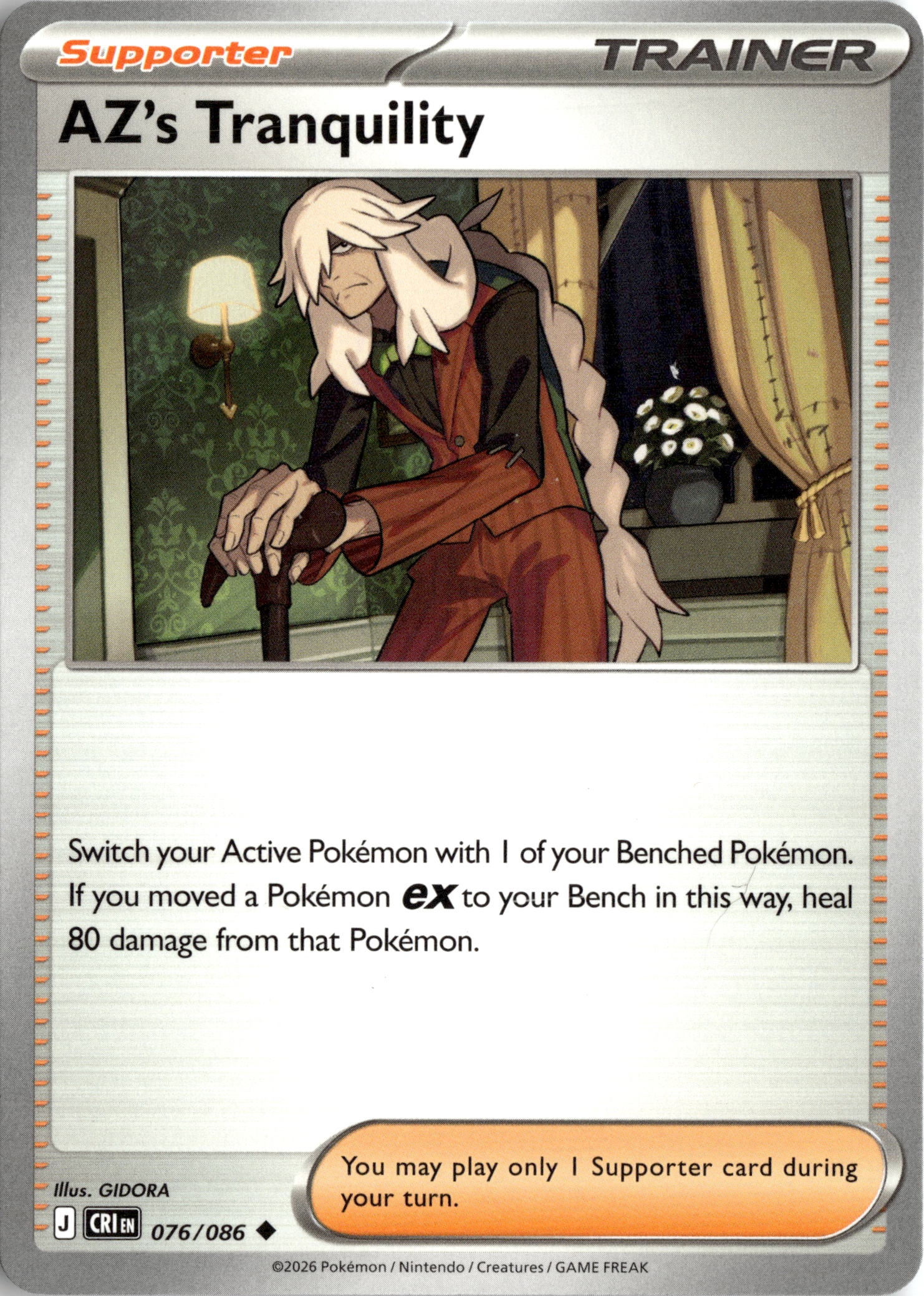 2026 Pokemon Cri En AZ's Tranquility graded slab