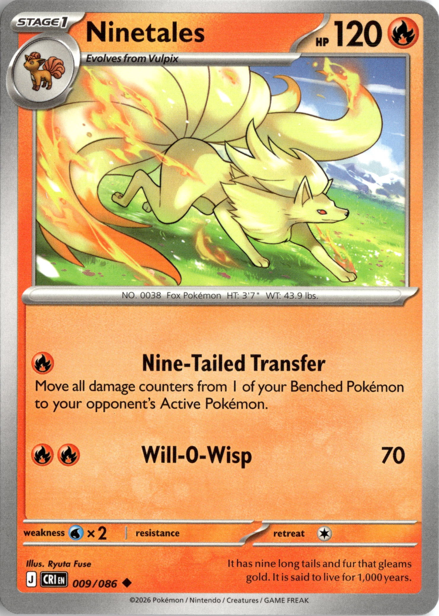 Ninetales graded slab