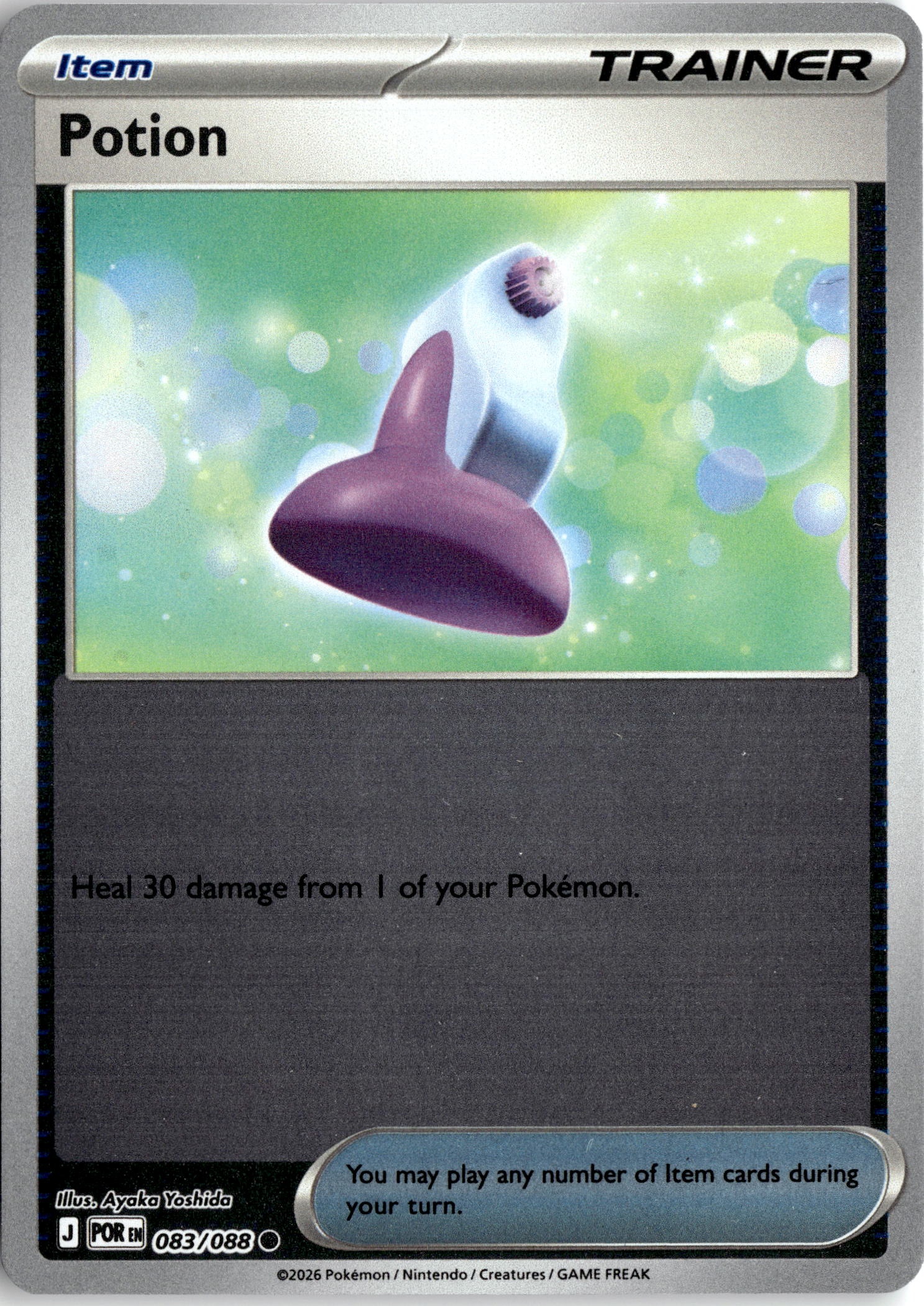 2026 Pokemon Por En Potion graded slab