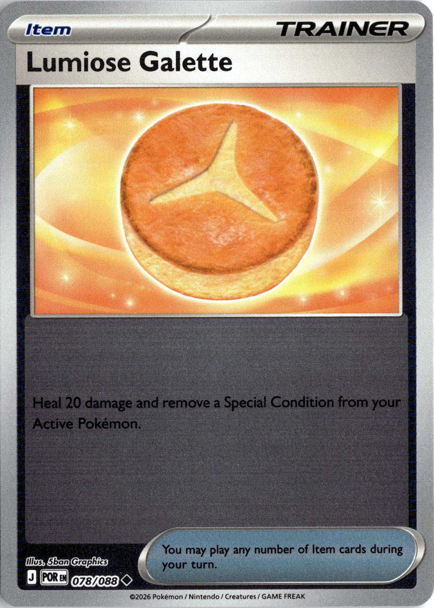 2026 Pokemon Por En Lumiose Galette graded slab
