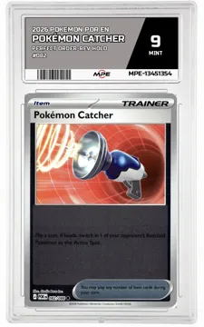 2026 POKEMON POR EN Perfect Order-REV HOLO #082 Pokémon Catcher MPE 9 MINT — graded card up for auction