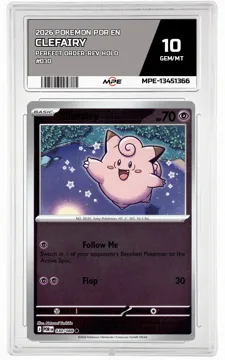 2026 POKEMON POR EN Perfect Order-REV HOLO #030 Clefairy MPE 10 GEM/MT — graded card up for auction
