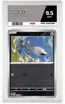 2026 POKEMON POR EN Perfect Order-REV HOLO #056 Honedge MPE 9.5 MINT+ — graded card up for auction