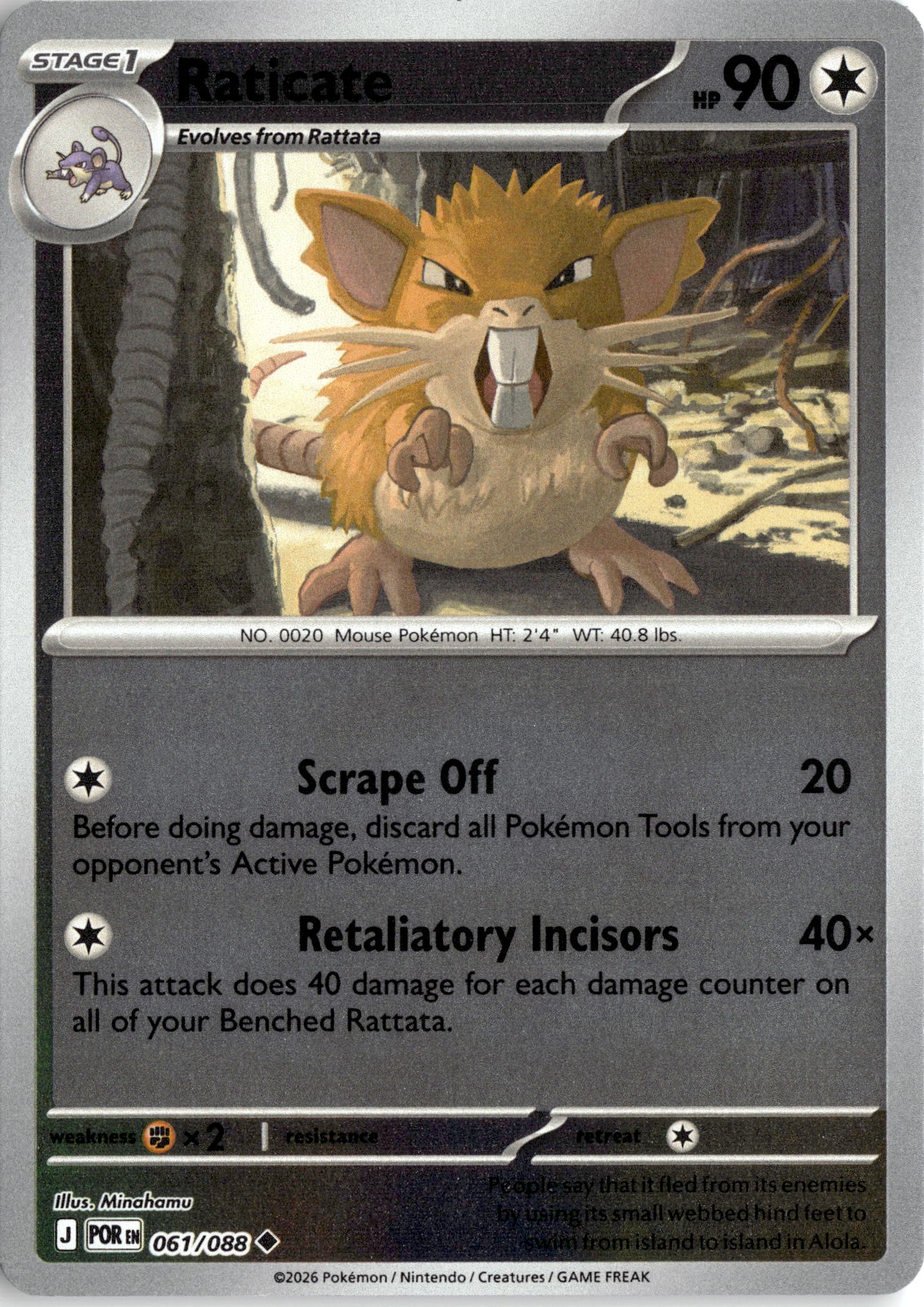 Raticate graded slab