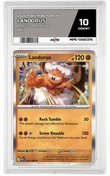 2026 POKEMON POR EN Perfect Order-HOLO #041 LANDORUS MPE 10 GEM/MT — graded card up for auction