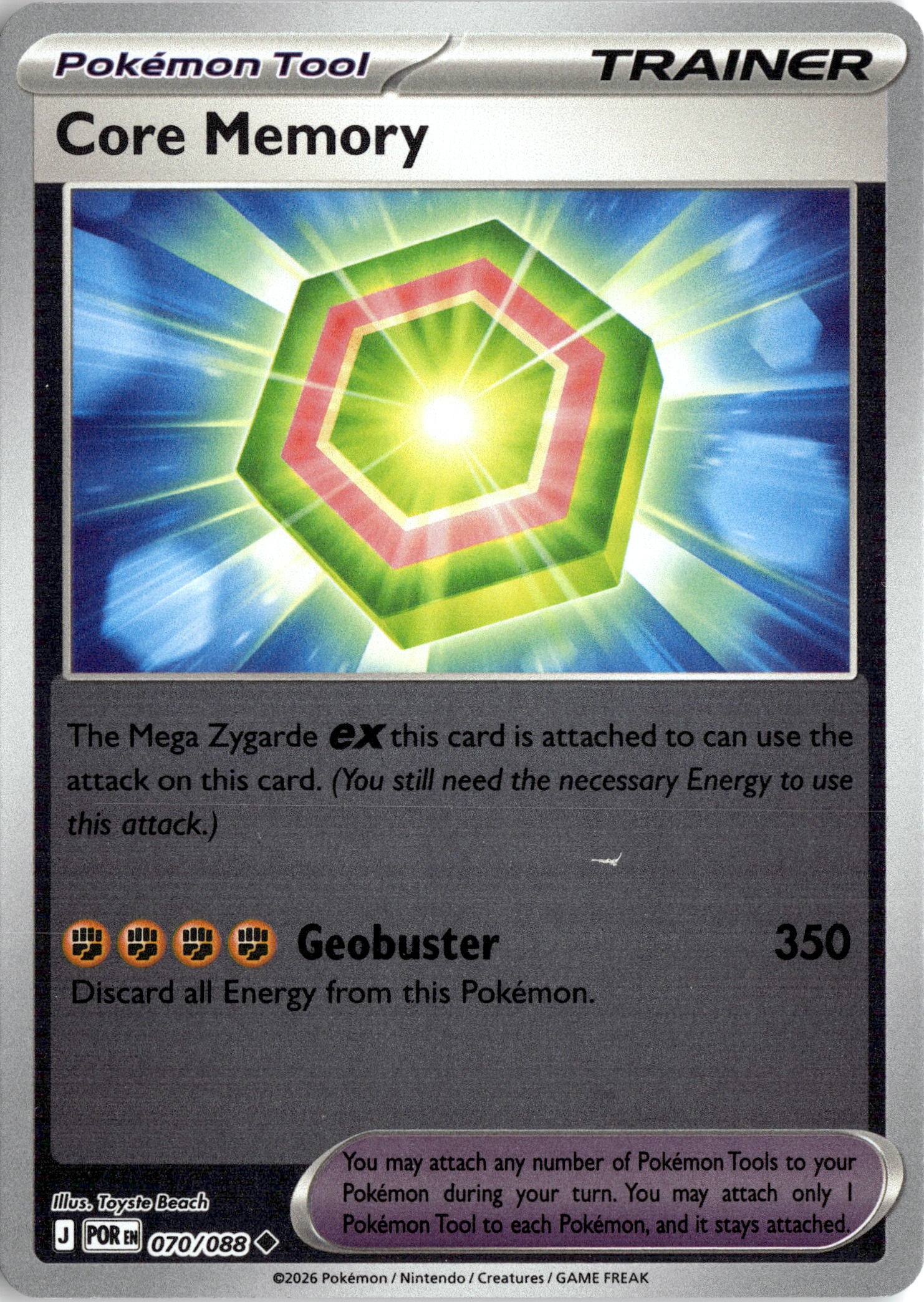 2026 Pokemon Por En Core Memory graded slab