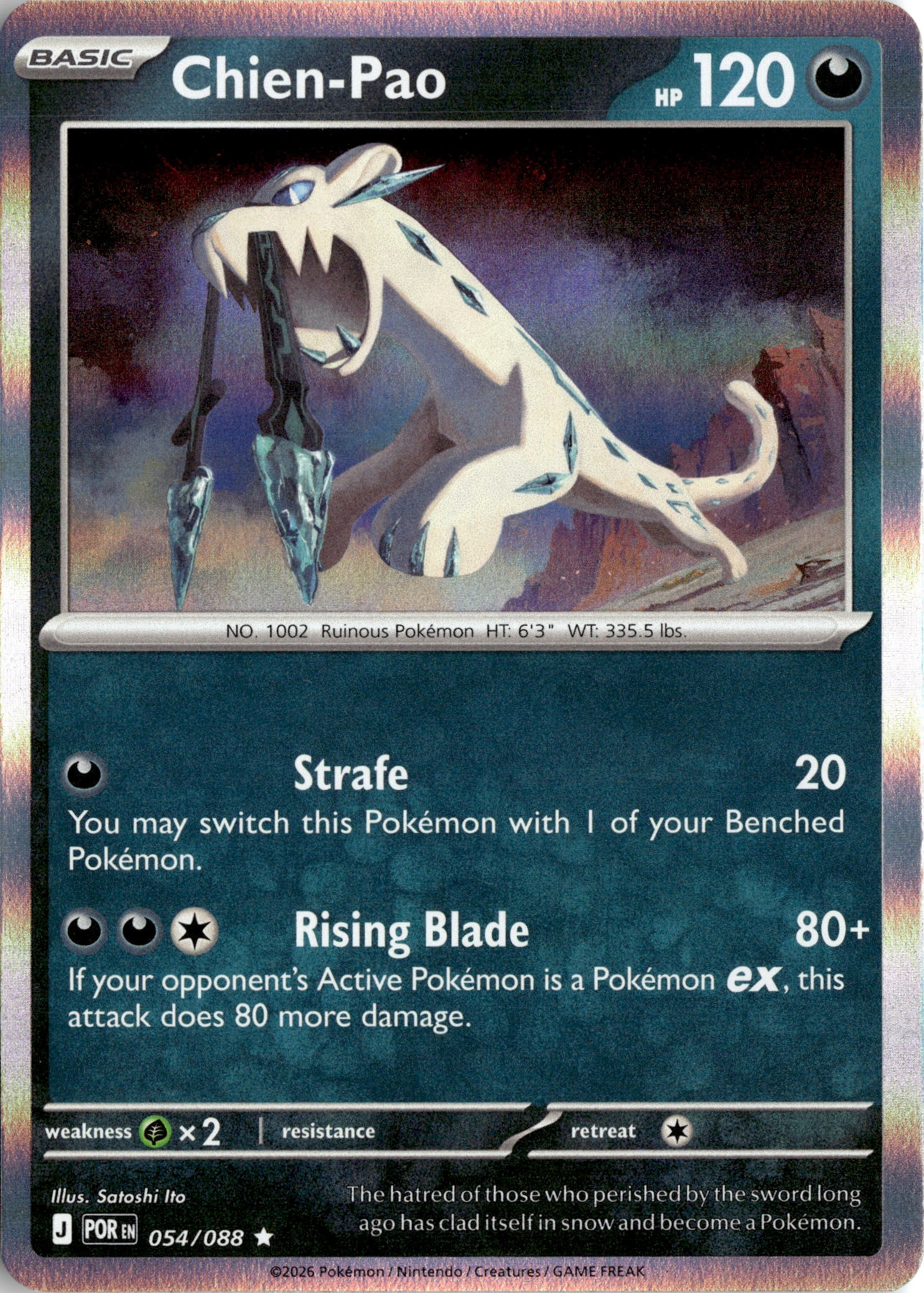 2026 Pokemon Por En Chien-Pao graded slab