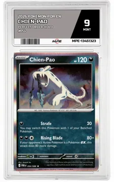 2026 POKEMON POR EN Perfect Order-HOLO #054 Chien-Pao MPE 9 MINT — graded card up for auction