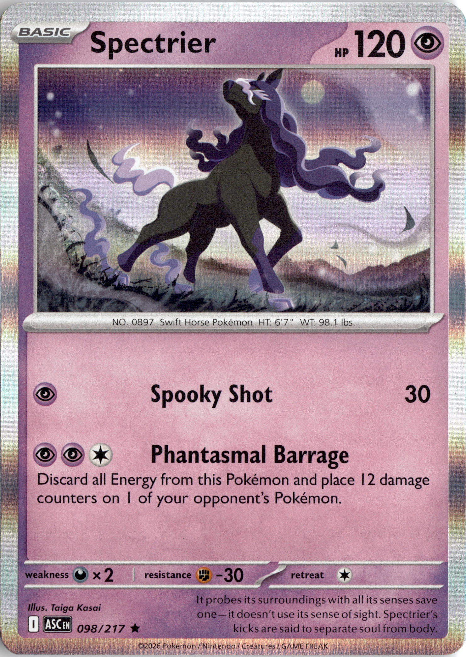 2026 Pokemon Asc En Spectrier graded slab