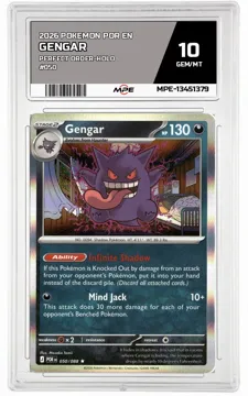 2026 POKEMON POR EN Perfect Order-HOLO #050 Gengar MPE 10 GEM/MT — graded card up for auction