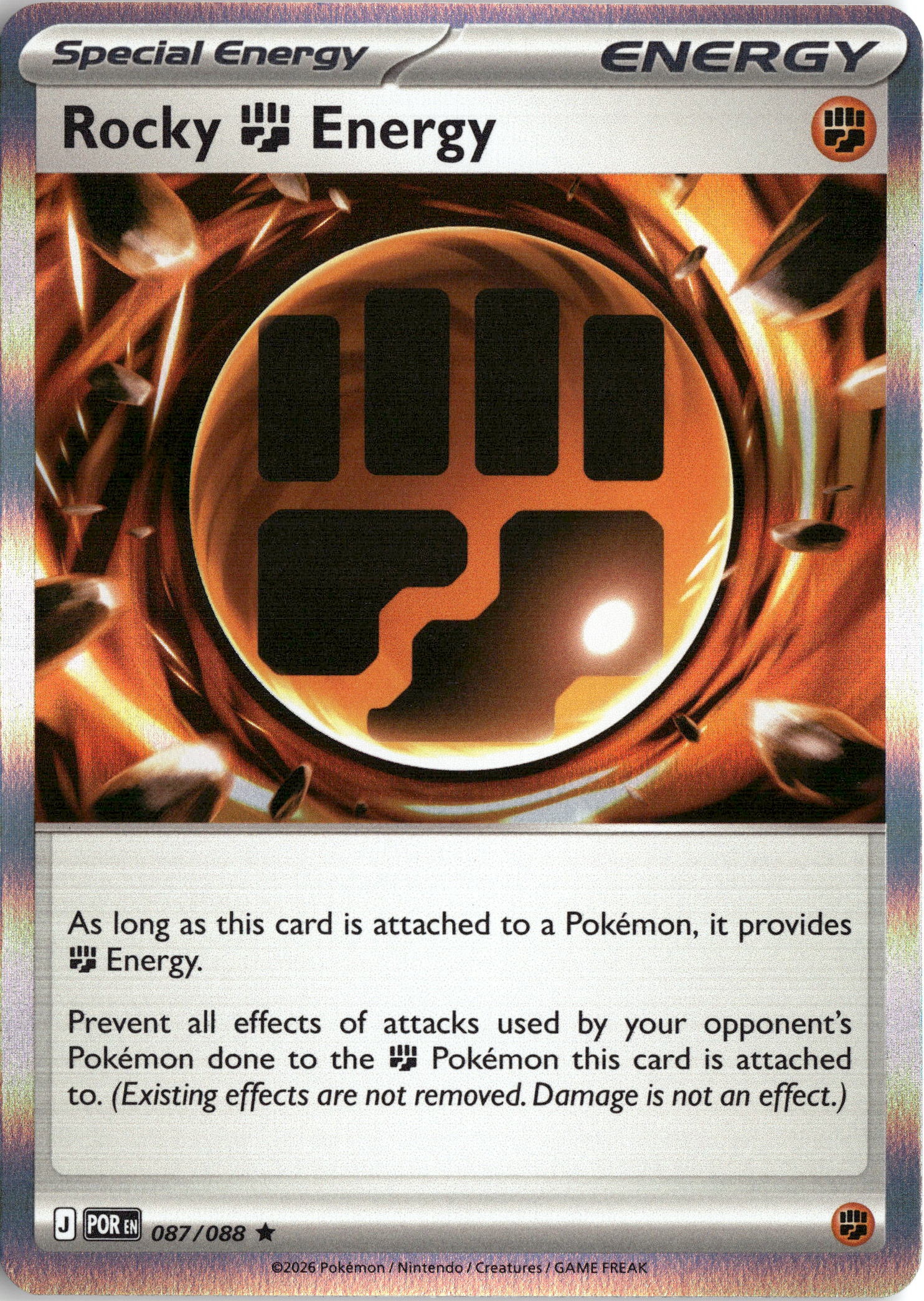 2026 Pokemon Por En Rocky Energy graded slab