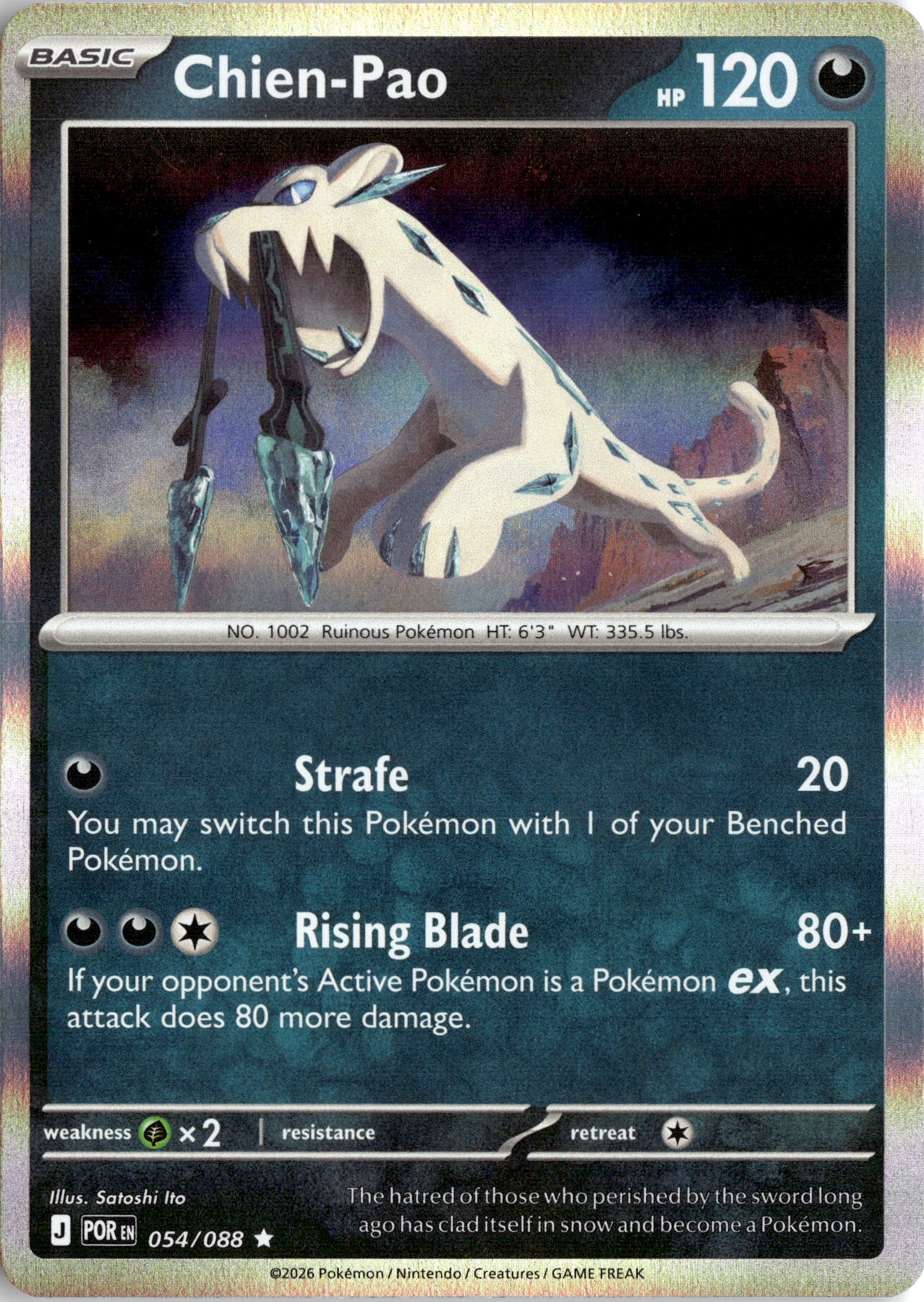 2026 Pokemon Por En Chien-Pao graded slab