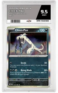 2026 POKEMON POR EN Perfect Order-HOLO #054 Chien-Pao MPE 9.5 MINT+ — graded card up for auction
