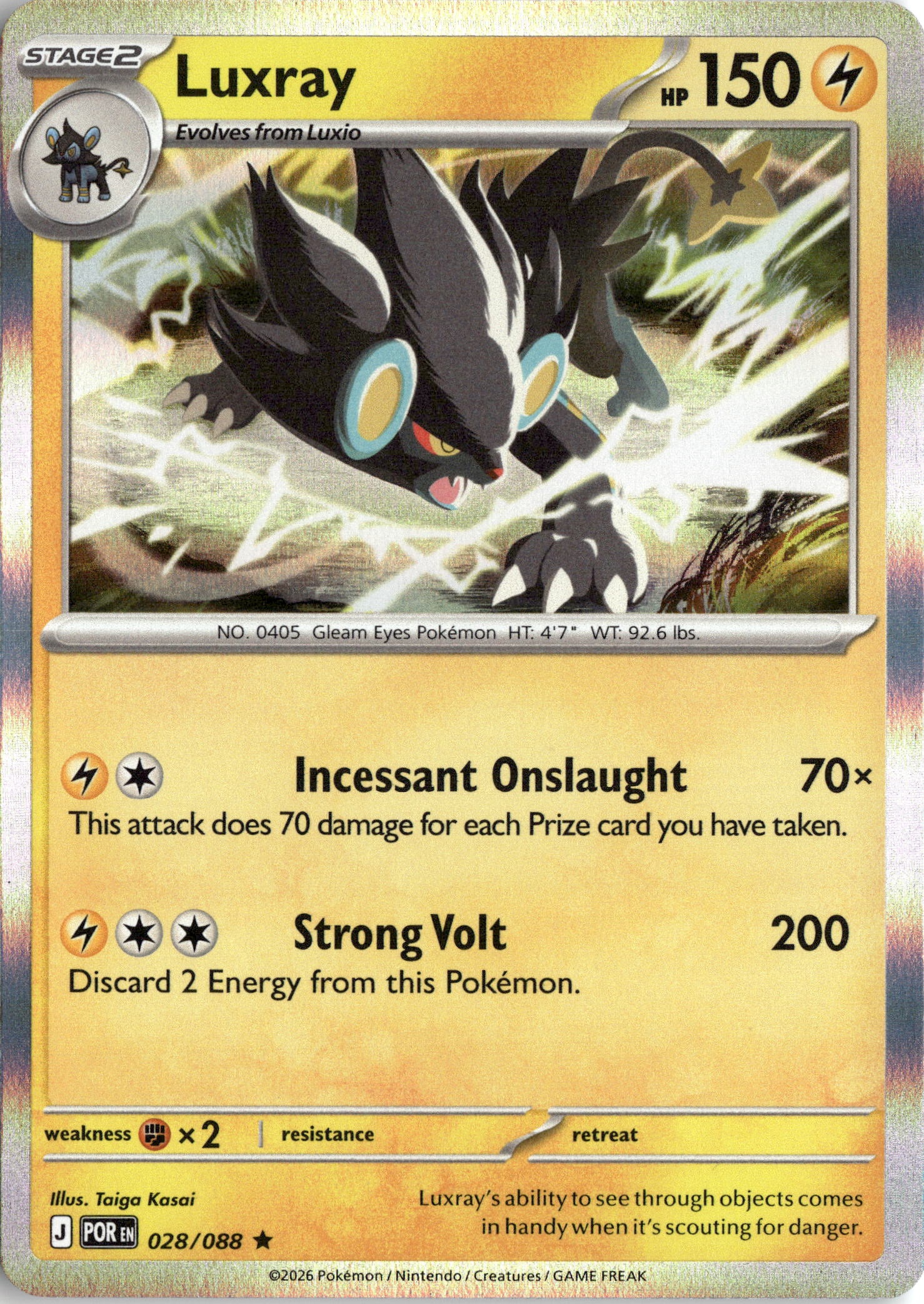 Luxray graded slab