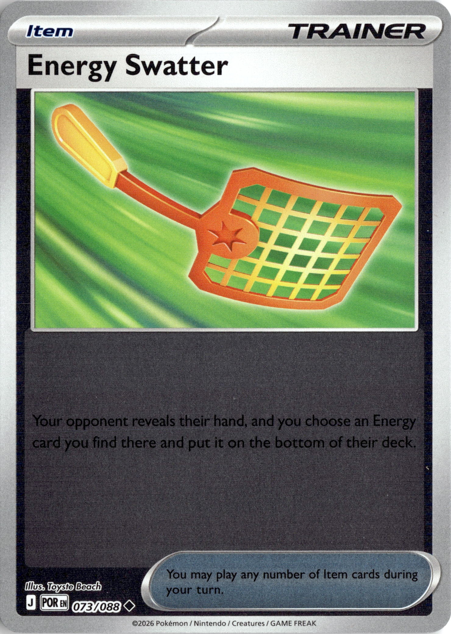 Energy Swatter graded slab