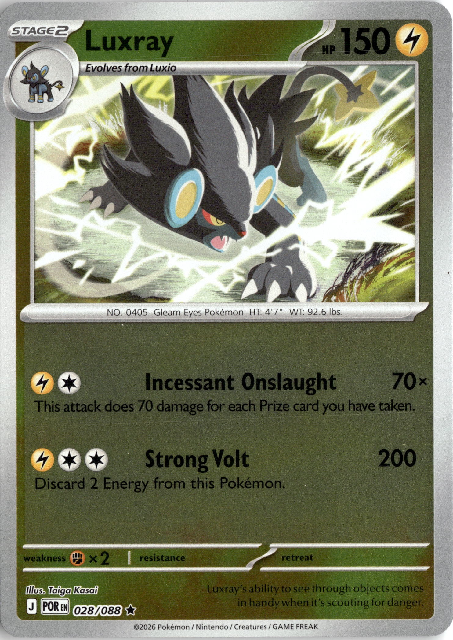 Luxray graded slab
