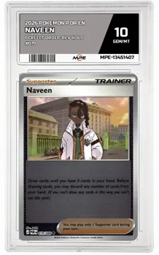 2026 POKEMON POR EN Perfect Order-REV HOLO #079 Naveen MPE 10 GEM/MT — graded card up for auction