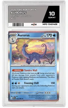 2026 POKEMON POR EN Perfect Order-HOLO #024 Aurorus MPE 10 GEM/MT — graded card up for auction