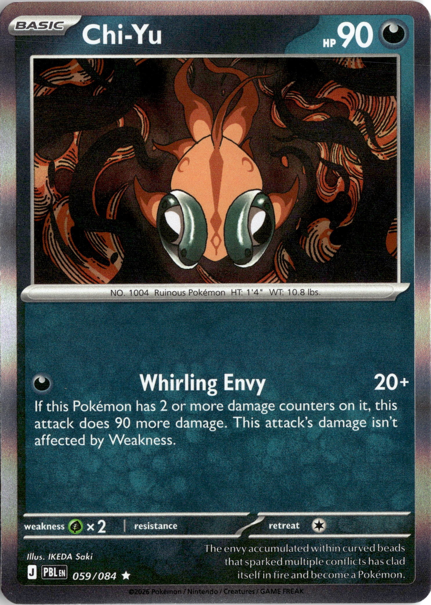 2026 Pokemon Pbl En Chi-Yu graded slab