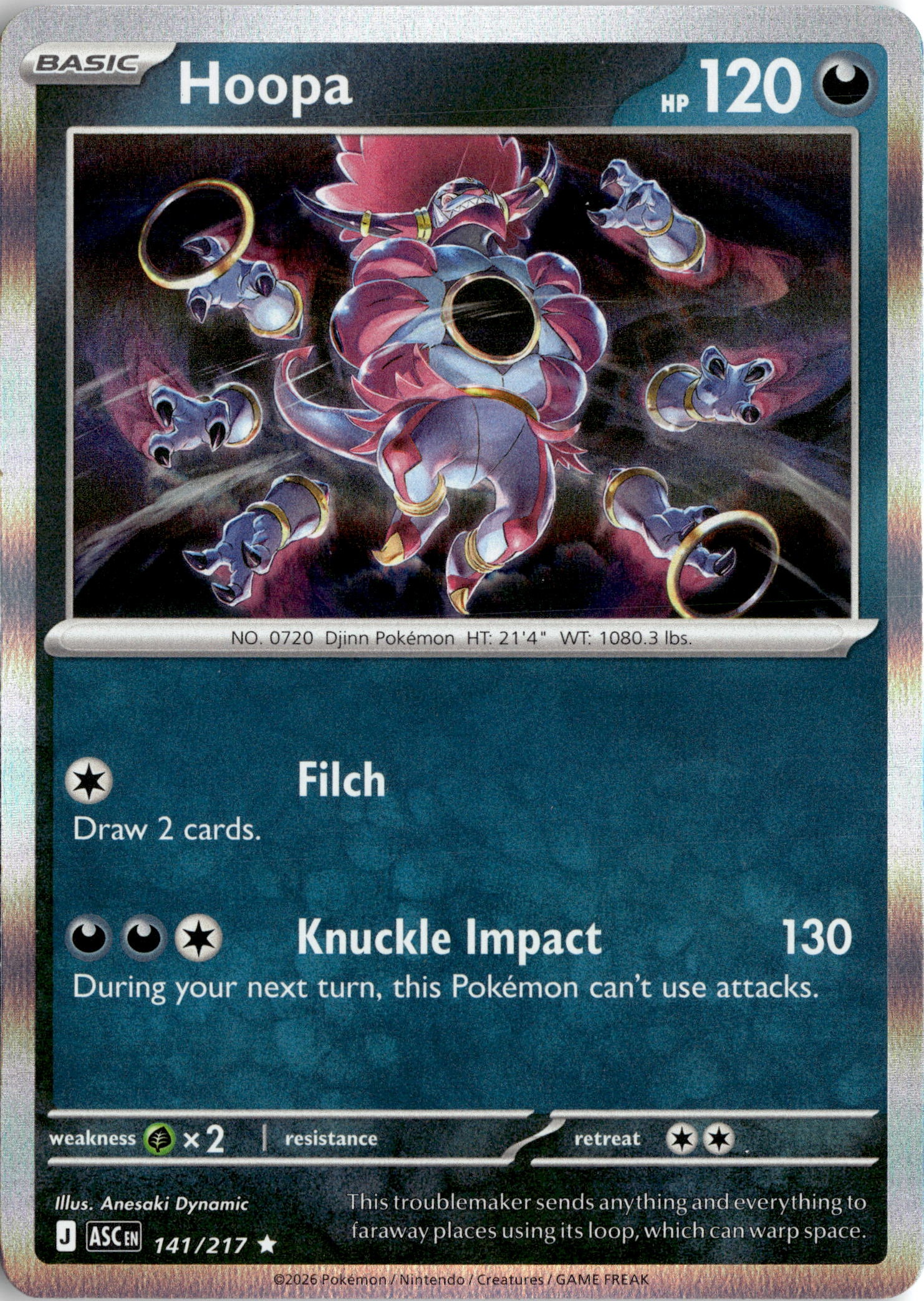 2026 Pokemon Asc En Hoopa graded slab
