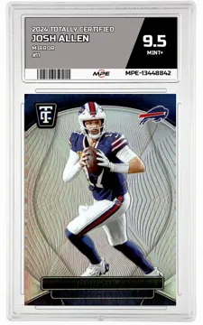 2024 TOTALLY CERTIFIED Mirror #11 JOSH ALLEN MPE 9.5 MINT+ — graded card up for auction