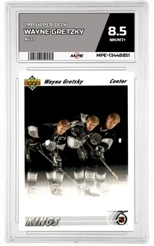 1991 UPPER DECK #437 WAYNE GRETZKY MPE 8.5 NM/MT+ — graded card up for auction