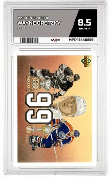 1991 UPPER DECK #38B WAYNE GRETZKY MPE 8.5 NM/MT+ — graded card up for auction