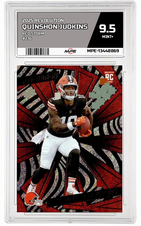 2025 REVOLUTION Red Storm #236 QUINSHON JUDKINS MPE 9.5 MINT+ — graded card auctioned from the MPE vault