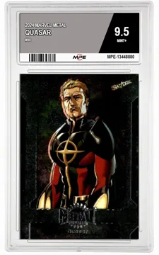 2024 MARVEL METAL #90 QUASAR MPE 9.5 MINT+ — graded card up for auction