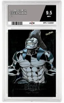 2024 MARVEL METAL #33 TIGER SHARK MPE 9.5 MINT+ — graded card up for auction