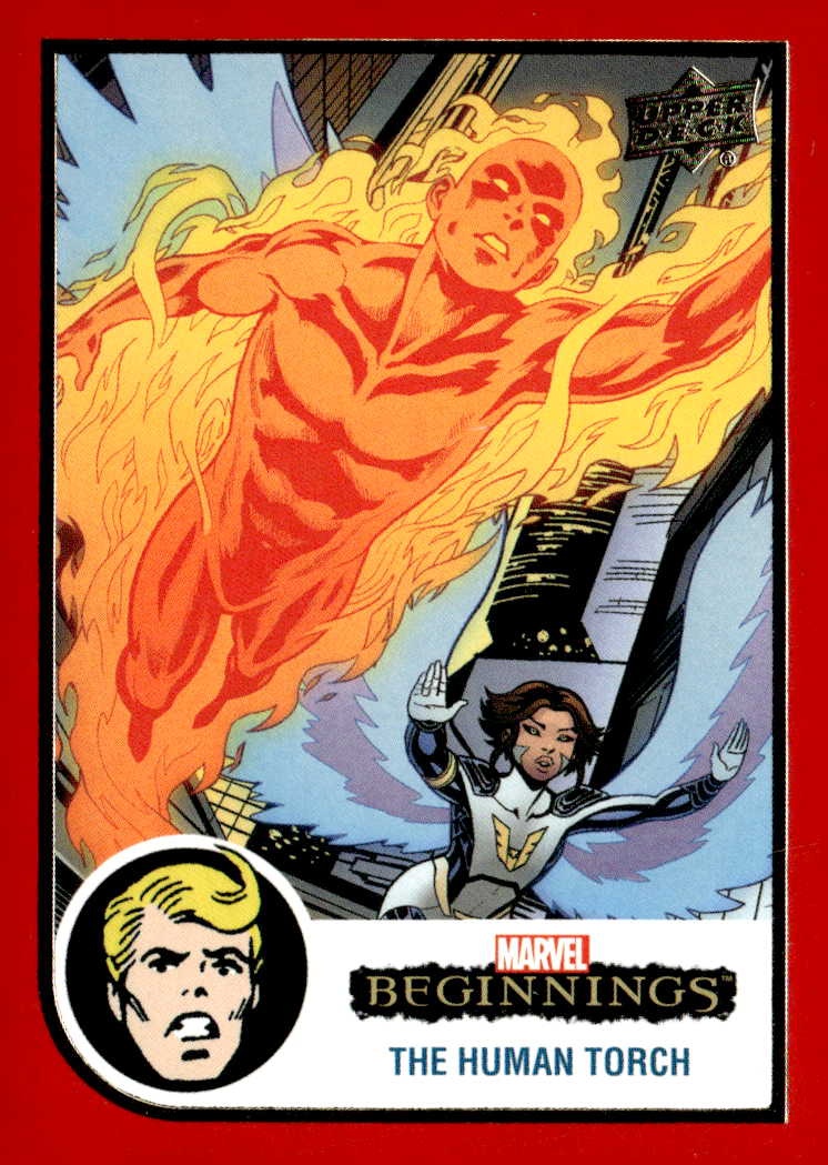 2022 UD Marvel The Human Torch graded slab