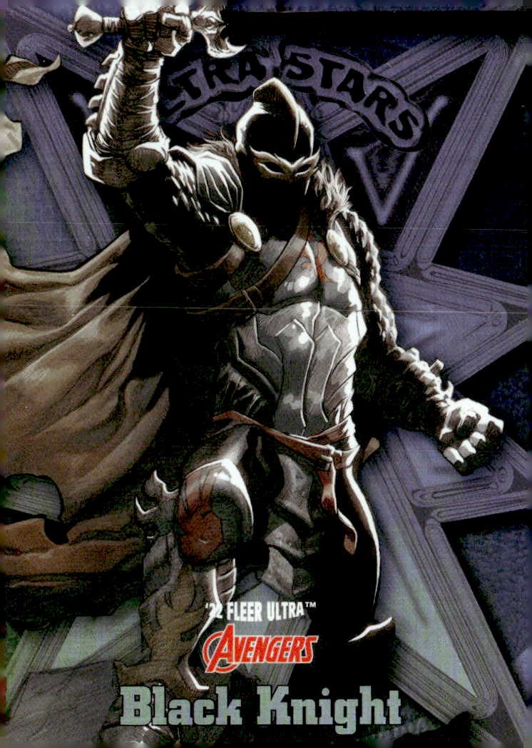 2022 Fleer Ultra Avengers Black Knight graded slab