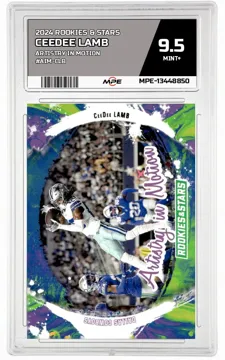 2024 ROOKIES & STARS ARTISTRY IN MOTION #AIM-CLB CEEDEE LAMB MPE 9.5 MINT+ — graded card up for auction