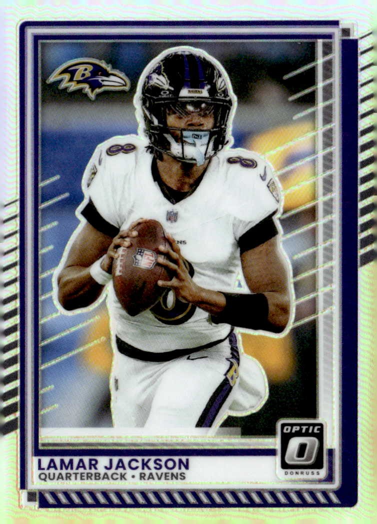 2025 Donruss Optic Lamar Jackson graded slab
