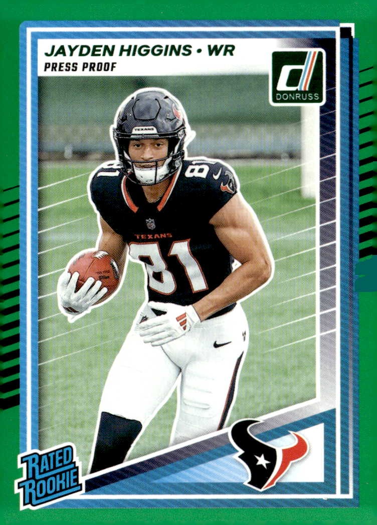 2025 Donruss Jayden Higgins graded slab