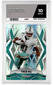 2025 PHOENIX #43 TYREEK HILL MPE 10 GEM/MT — graded card up for auction