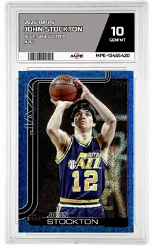 2025 TOPPS Blue Sandglitter #264 JOHN STOCKTON MPE 10 GEM/MT — graded card up for auction