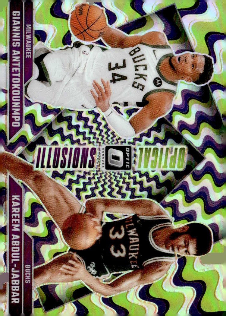 2024 Donruss Optic Antetokounmpo \ Abdul-Jabar graded slab